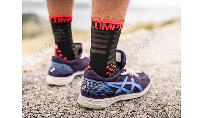 Носки Compressport Pro Racing Socks V3.0 Ultralight Run High - дополнительное фото 3
