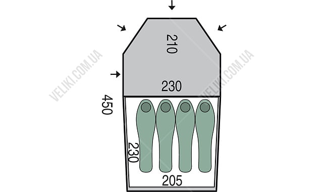 Палатка Pinguin Storm 4 - дополнительное фото 1