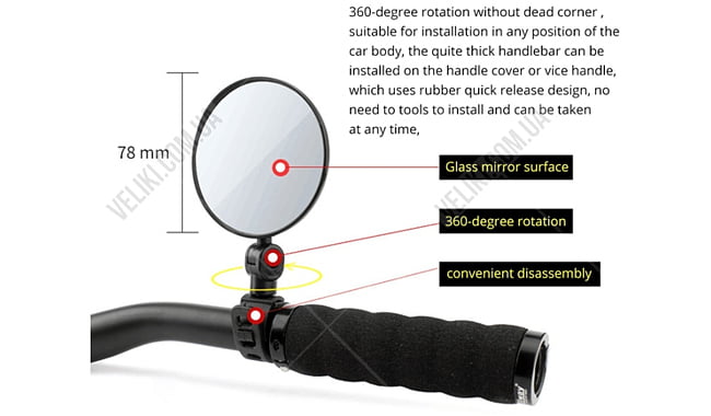 Зеркало BC-BM103 - дополнительное фото 2