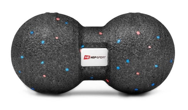 Масажний м'яч Hop-Sport 80 мм подвійний HS-P080DMB - фото 1