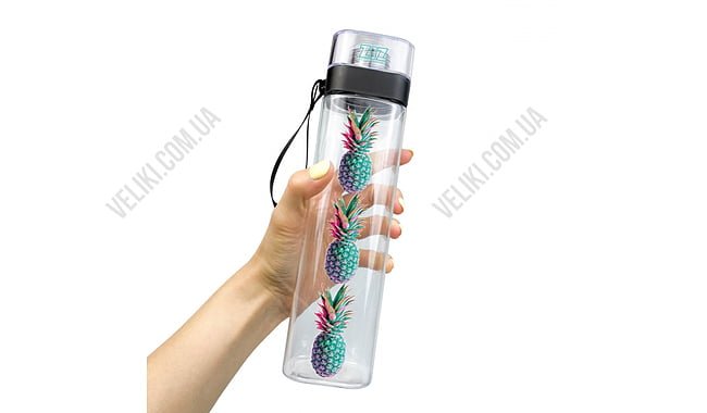 Бутылка для воды ZIZ Ананас 700 мл - дополнительное фото 2