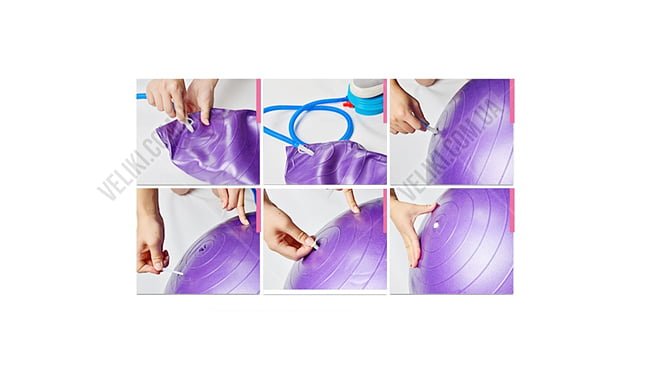 Мяч для фитнеса Newt HMS 65 см - дополнительное фото 2