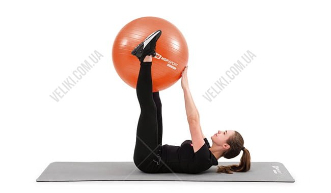 Фітбол Hop-Sport 65 см + насос - дополнительное фото 4