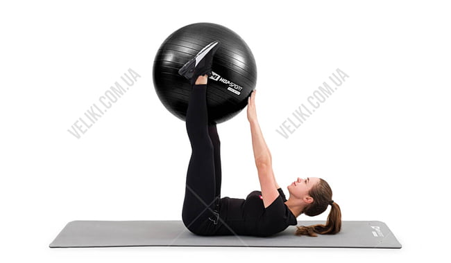 Фітбол Hop-Sport HS-R055YB 55 см + насос - дополнительное фото 5
