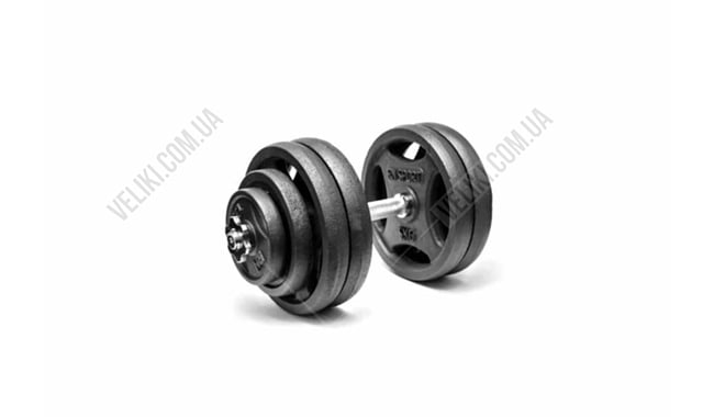 Гантель RN-Sport Quatro-Grip 28 кг - дополнительное фото 2