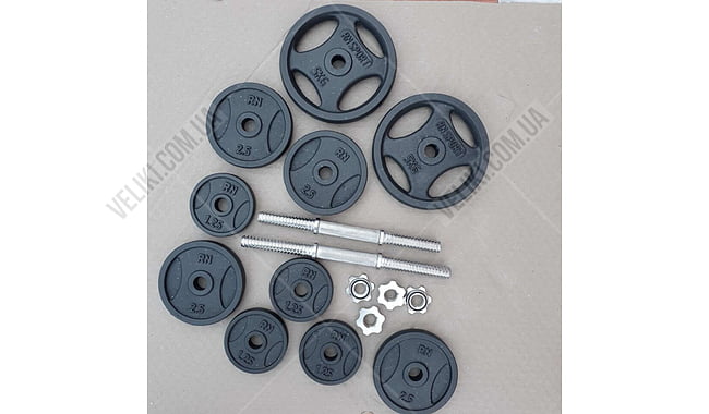 Гантель RN-Sport Quatro-Grip 13,5 кг - дополнительное фото 3