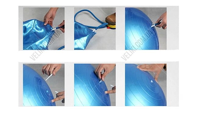 М'яч для фітнесу Newt HMS 75 см - дополнительное фото 3