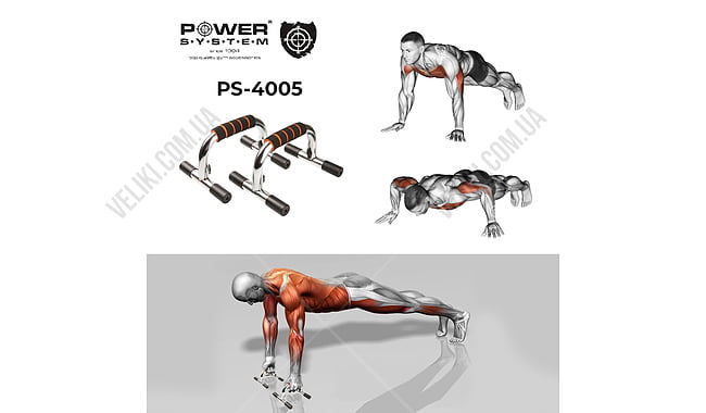 Упоры для отжиманий Power System PS-4005 - дополнительное фото 3
