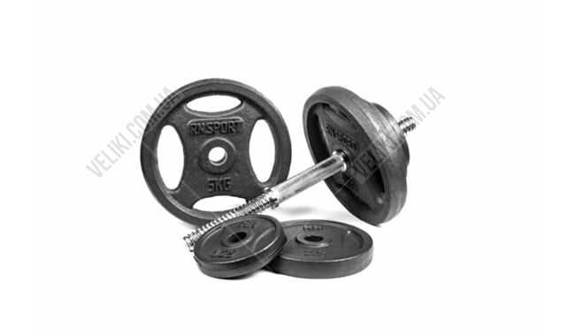 Гантели RN-Sport Quatro-GRIP 2x18,5 кг - дополнительное фото 3
