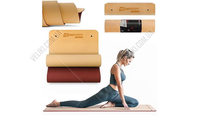 Коврик для фитнеса Hop-Sport TPE HS-T008GM - дополнительное фото 8