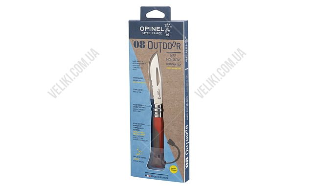Нож Opinel №8 Outdoor - дополнительное фото 5