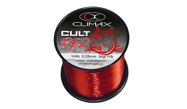 Леска Climax Cult Carpline Red 1780 м 0,25 мм 5 кг - фото 1