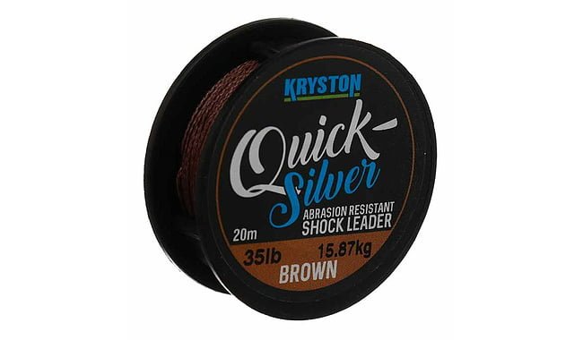 Поводковый материал Kryston Quicksilver Shock Leader 35 lb 20 м - фото 1