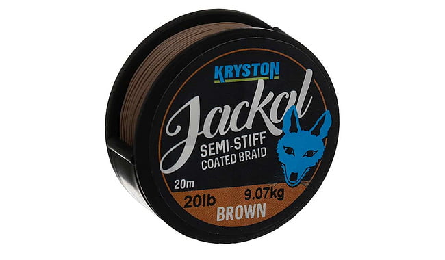 Поводковый материал Kryston Jackal Semi-Stiff Coated Braid 20 lb 20 м - фото 1