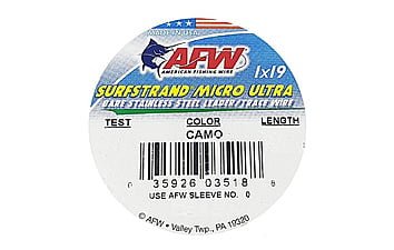 Повідковий матеріал AFW Surfstrand Micro Ultra 1x19 28kg (1m)