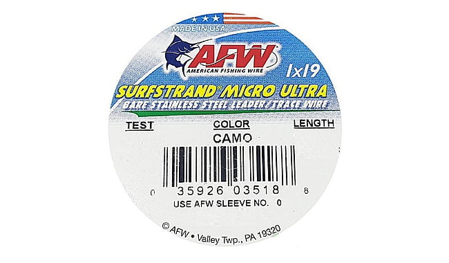 Поводковый материал AFW Surfstrand Micro Ultra 1x19 21 кг 1 м - фото 1