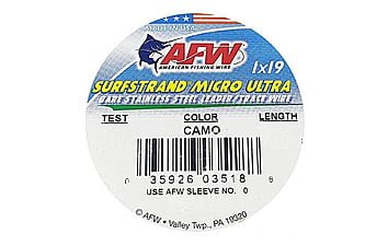 Повідковий матеріал AFW Surfstrand Micro Ultra 1x19 12kg (1m)