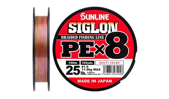 Шнур Sunline Siglon PE х8 150 m 1.5-0.209 mm 25 lb 11.0 kg - фото 1