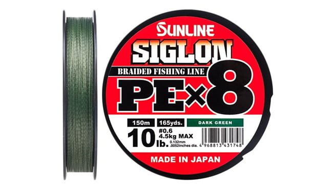 Шнур Sunline Siglon PE х8 150 m 0.6-0.132 mm 10 lb 4.5 kg - фото 1