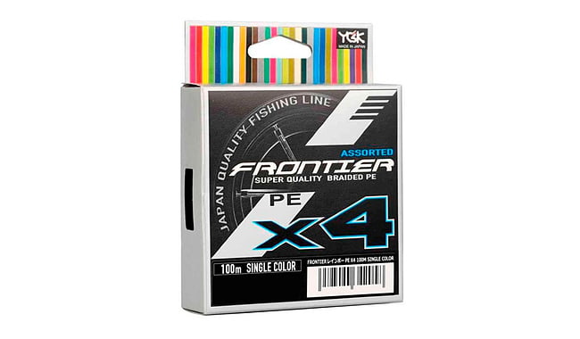 Шнур YGK Frontier X4 Assorted Single Color 100 м #3 0,275 мм 3,5 кг - фото 1