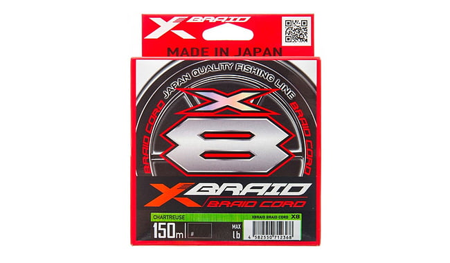 Шнур YGK X-Braid Braid Cord X8 150 м #0,8 0,148 мм 7,2 кг - фото 1