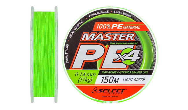 Шнур Select Master PE 150 м 0,14 мм 17 кг - фото 1