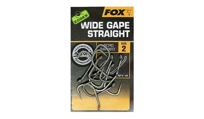 Крючки Fox Edges Armapoint Wide Gape Straight size 2 - фото 1