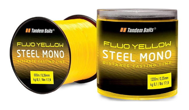 Волосінь Tandem Baits Steel Mono Fluo 600 m 0.35 mm 8.1 kg - фото 1