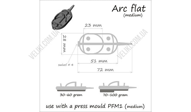 Годівниця Orange Method Arc Flat 100 г - дополнительное фото 3
