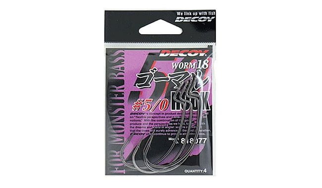 Крючки Decoy Hook Worm 18 Monster Bass №5/0 - фото 1