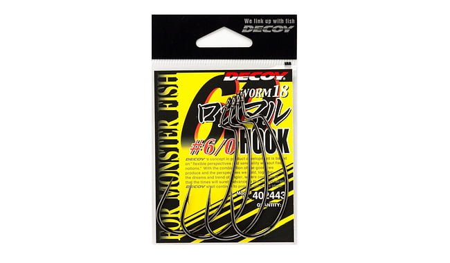 Гачки Decoy Hook Worm 18 Monster Bass №6 / 0 - фото 1