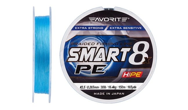 Шнур Favorite Smart PE 8x 150 m 2.5-0.265 mm 16.4 kg - фото 2