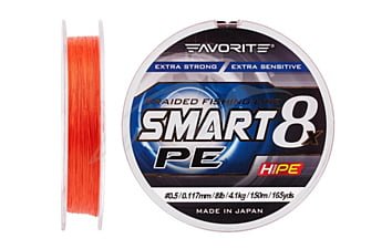 Шнур Favorite Smart PE 8x 150 м #0,5 0,117 мм 4,1 кг