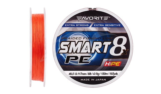 Шнур Favorite Smart PE 8x 150 m 0.5-0.117 mm 4.1 kg - фото 1
