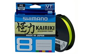 Шнур Shimano Kairiki 8 PE Yellow 150 м 0,16 мм 10,3 кг