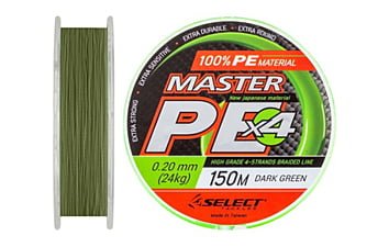 Шнур Select Master PE 150 м 0.20 мм 24 кг