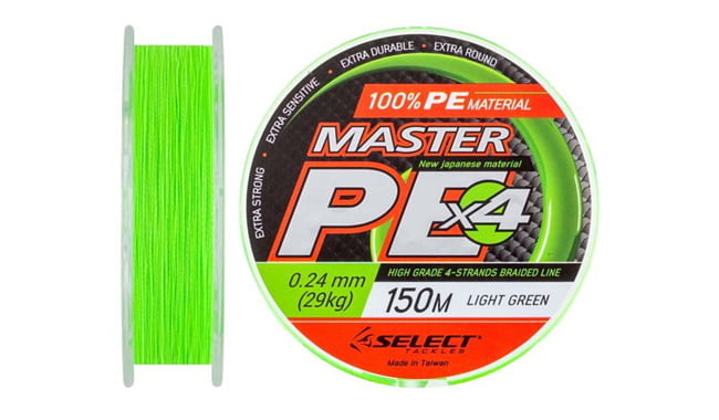 Шнур Select Master PE 150 м 0,24 мм 29 кг - фото 1