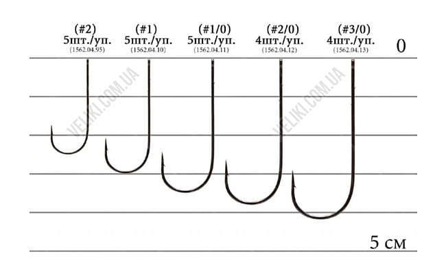 Крючки Decoy KR-29 Worm Round-Fine №2/0 - дополнительное фото 2