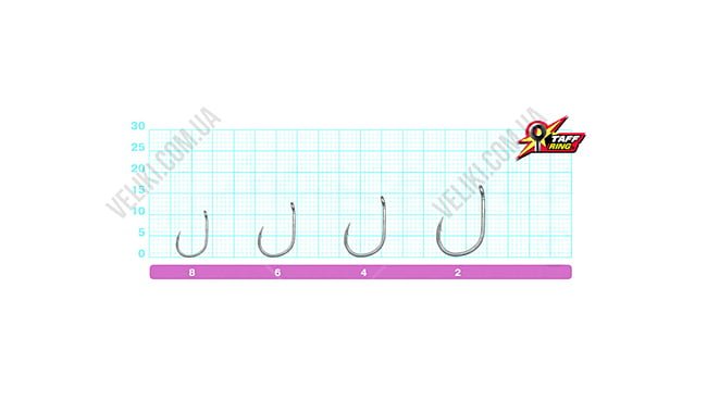 Гачки Owner CT4 Carp Taff №4 - дополнительное фото 1