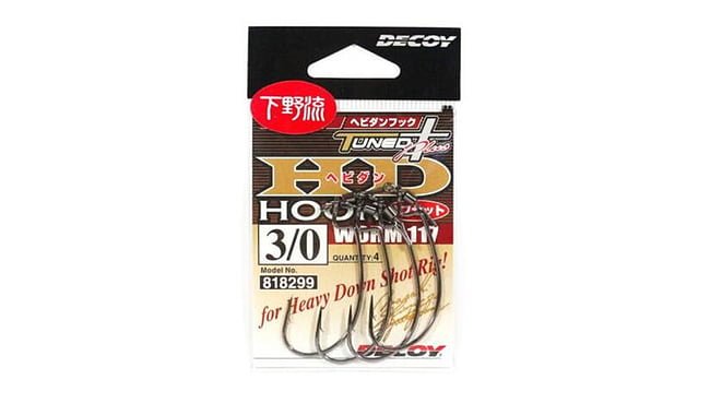 Крючок Decoy HD Hook Offset Worm 117 №3/0 - фото 1