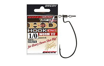 Крючок Decoy HD Hook Offset Worm 117 №1/0