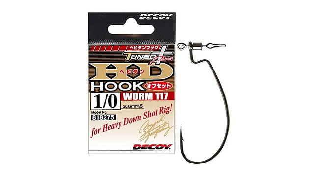 Гачок Decoy HD Hook Offset Worm 117 №1 / 0 - фото 1