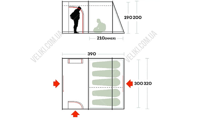 Палатка Ferrino Fenix 5 - дополнительное фото 9