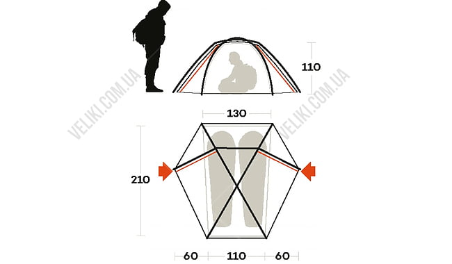 Намет Ferrino Force 2 - дополнительное фото 1