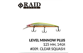 Воблер Raid Level Minnow Plus 125 мм 14 г