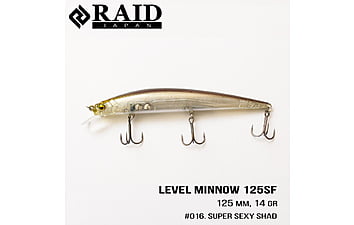 Воблер Raid Level Minnow 125 мм 14 г