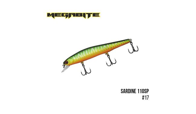 Воблер Megabite Sardine 110SP 110 мм 13,7 г - фото 4