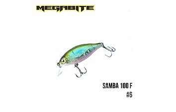 Воблер Megabite Samba 100 F 60 mm 125 g 1 m