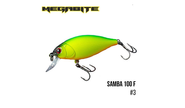 Воблер Megabite Samba 100 F 60 mm 125 g 1 m - фото 5