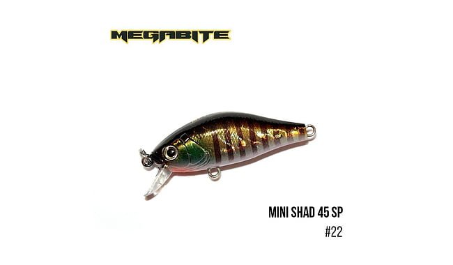 Воблер Megabite Mini Shad 45 SP 45 мм 4,3 г - фото 6